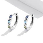 Colorful Lucky Eyes Hoop Earrings - Image 2