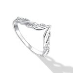 Geometric Double Layer Wishbone Ring - Image 4
