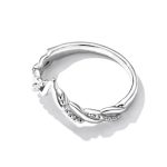 Geometric Double Layer Wishbone Ring - Image 5