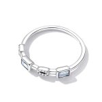 Rectangle Stones Halo Ring - Image 4
