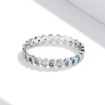 Rainbow Hearts Band Ring - Image 5