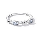 Rectangle Stones Halo Ring - Image 2
