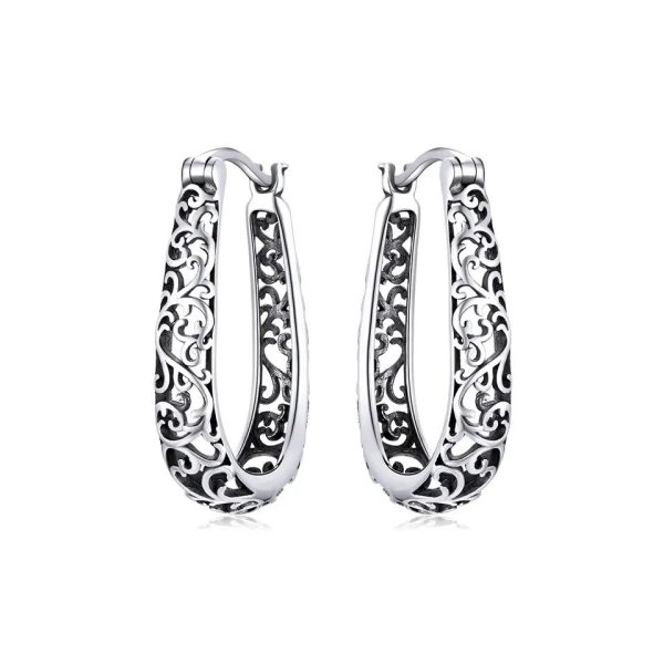 Filigree Hoop Earrings