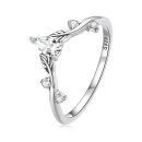 Rattan Water-Drop Wishbone Ring