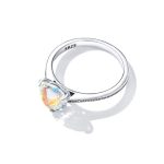 Sparkling Heart Halo Ring - Image 4