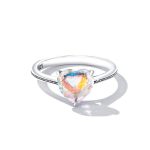 Sparkling Heart Halo Ring - Image 3