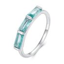 Turquoise Rectangle Stones Band Ring