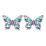 Colorful Butterfly Stud Earrings