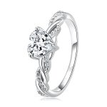 Shining Heart Halo Ring