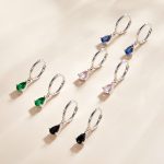 'AURORA' Water Drop Hoop Earrings - Image 3