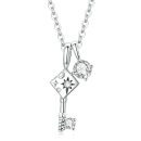 Dazzling Key Pendant Necklace
