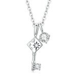 Dazzling Key Pendant Necklace