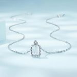 Dazzling Square Gem Pendant Necklace - Image 3