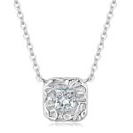 Vintage Square CZ Pendant Necklace