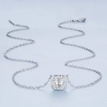 Vintage Square CZ Pendant Necklace