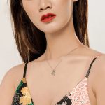 Geometric Heart Pendant Necklace
