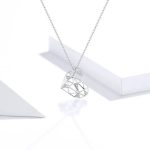 Geometric Heart Pendant Necklace