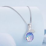 Mermaid Fishtail Scale Pendant Necklace - Image 3