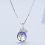 Mermaid Fishtail Scale Pendant Necklace - Image 4