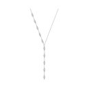 CZ Waterdrops Y Shape Necklace