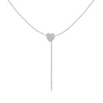 Minimalist CZ Heart Necklace