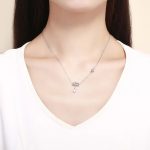 Elegant Lotus Pendant Necklace
