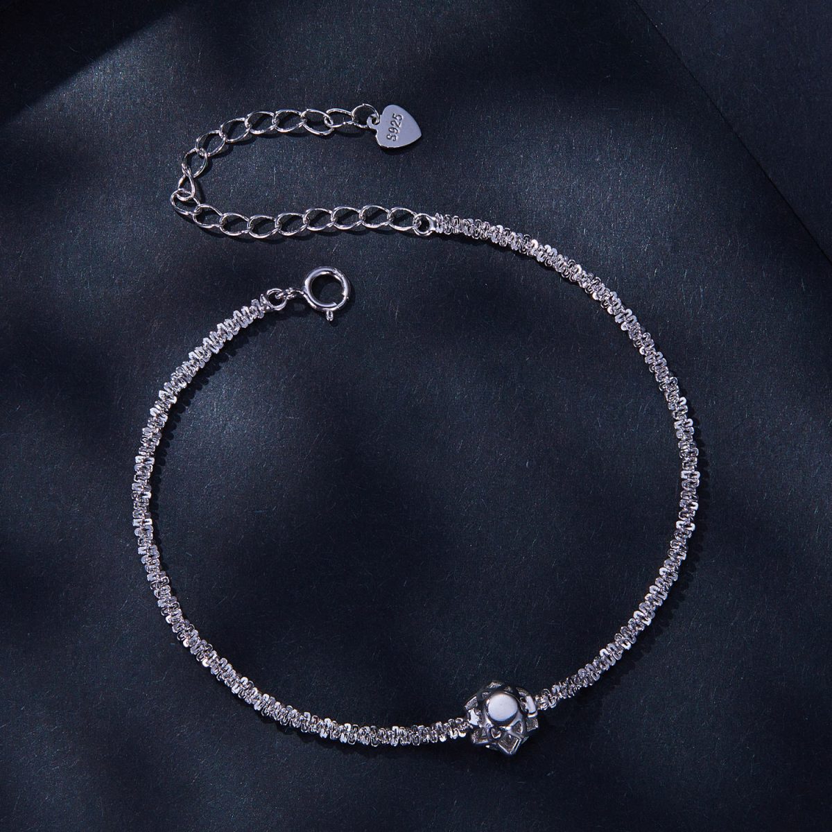 GQajHff46af6e55204c679d1829a45bf2f57ey Sparkling Stone Chain Bracelet - Image 5