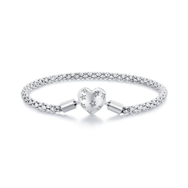 Starburst Heart Chain Bracelet