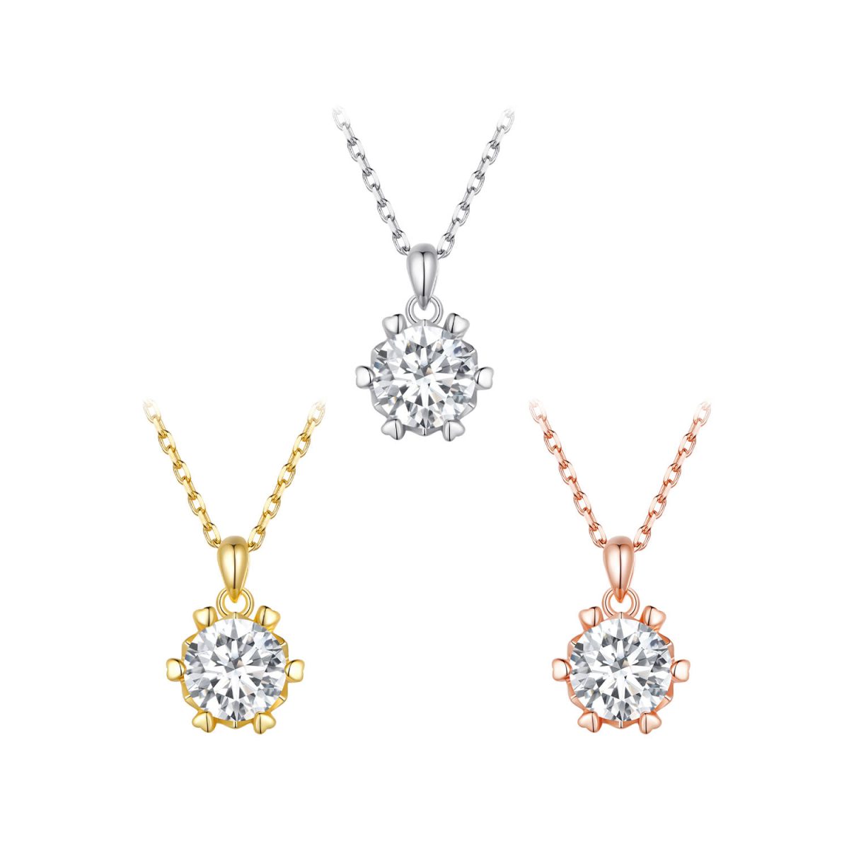 Dazzling Moissanite Pendant Necklace - Image 4
