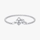 Heart Lock & Key Chain Bracelet