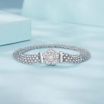 Pavé Flower Multi Chain Bracelet - Image 2