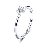 Heart Solitaire Ring