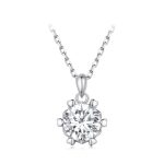Dazzling Moissanite Pendant Necklace - Image 3