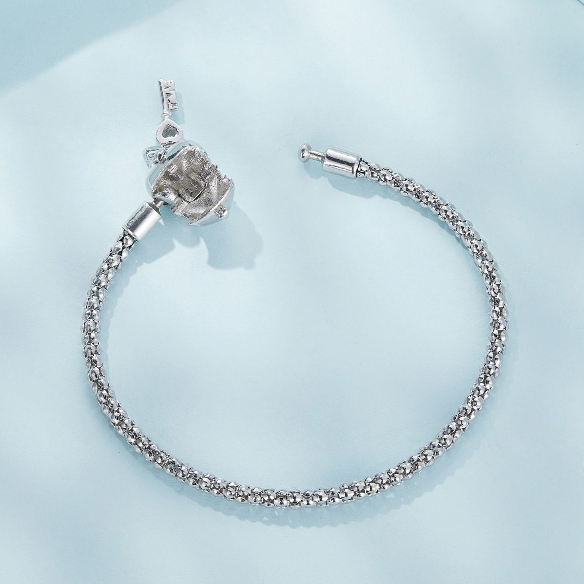 Heart Lock & Key Chain Bracelet - Image 4