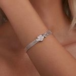 Pavé Flower Multi Chain Bracelet - Image 5