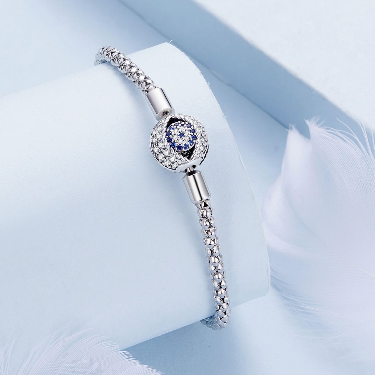 Pavé Lucky Eye Chain Bracelet - Image 5