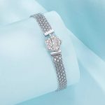 Pavé Flower Multi Chain Bracelet - Image 3