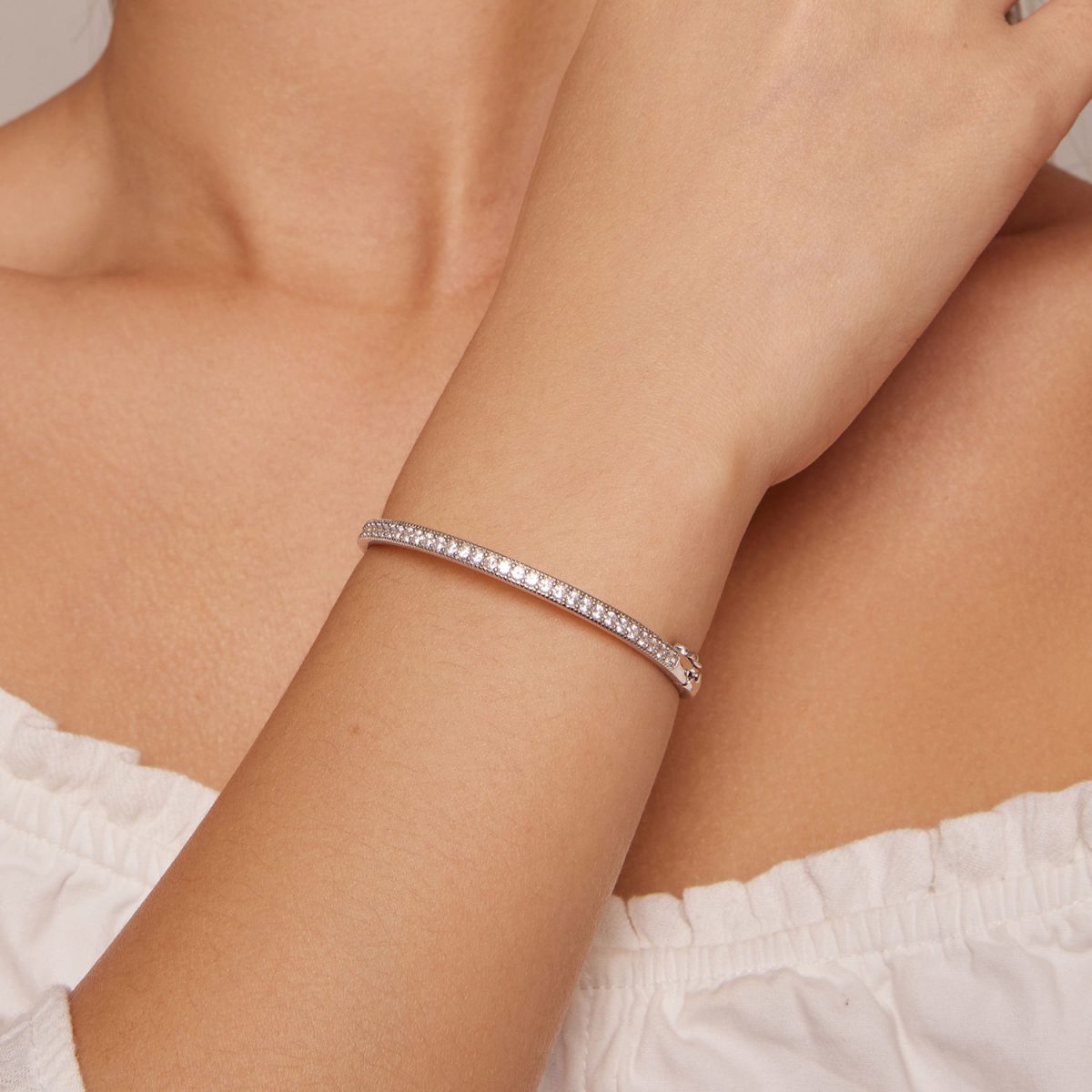Tennis Bangle Bracelet - Image 2
