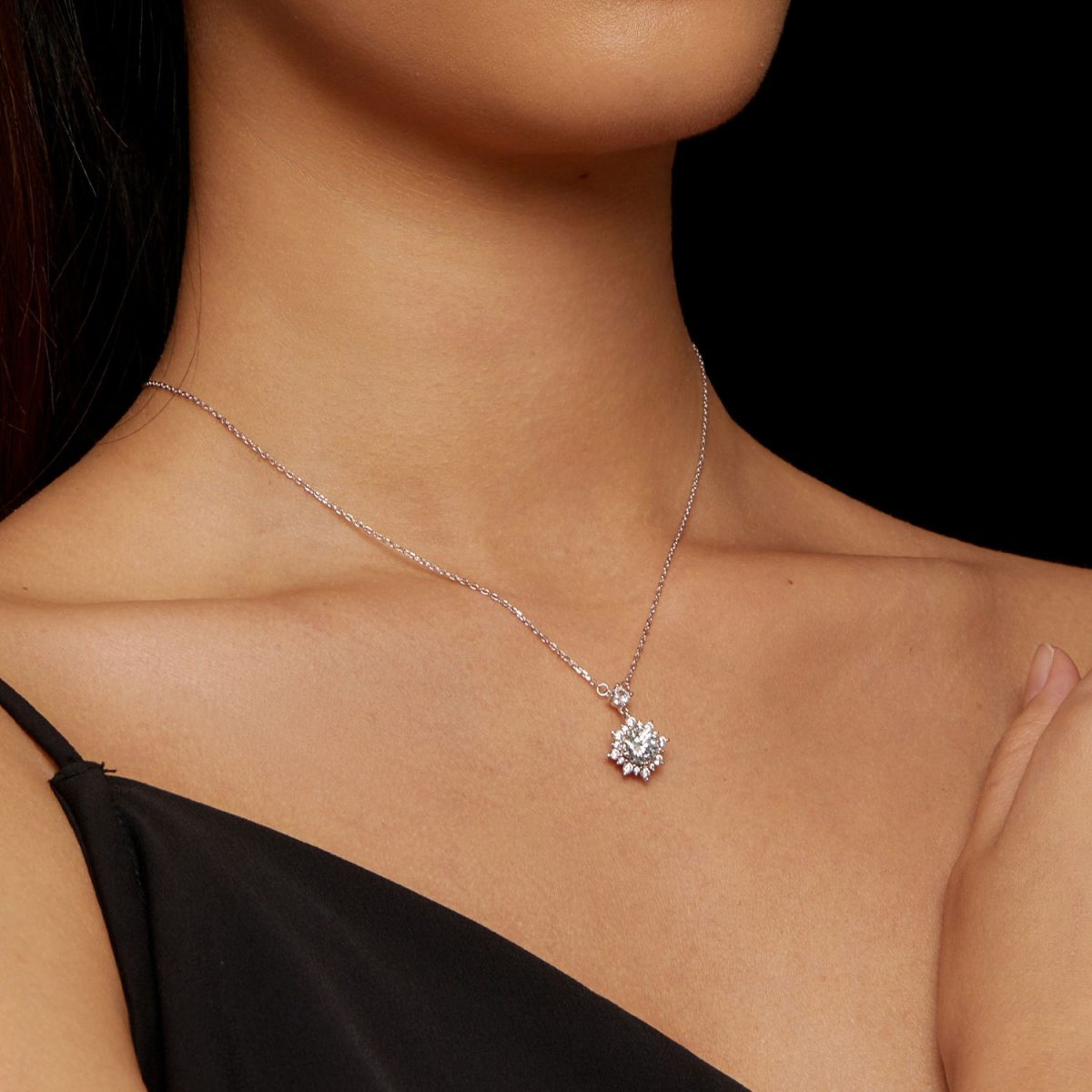 Sun Halo Pendant Necklace - Image 2