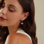 Orange Bee Drop Earrings - Image 2