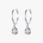 Circle Dangle Hoop Earrings