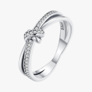 Double Layer Knot Band Ring