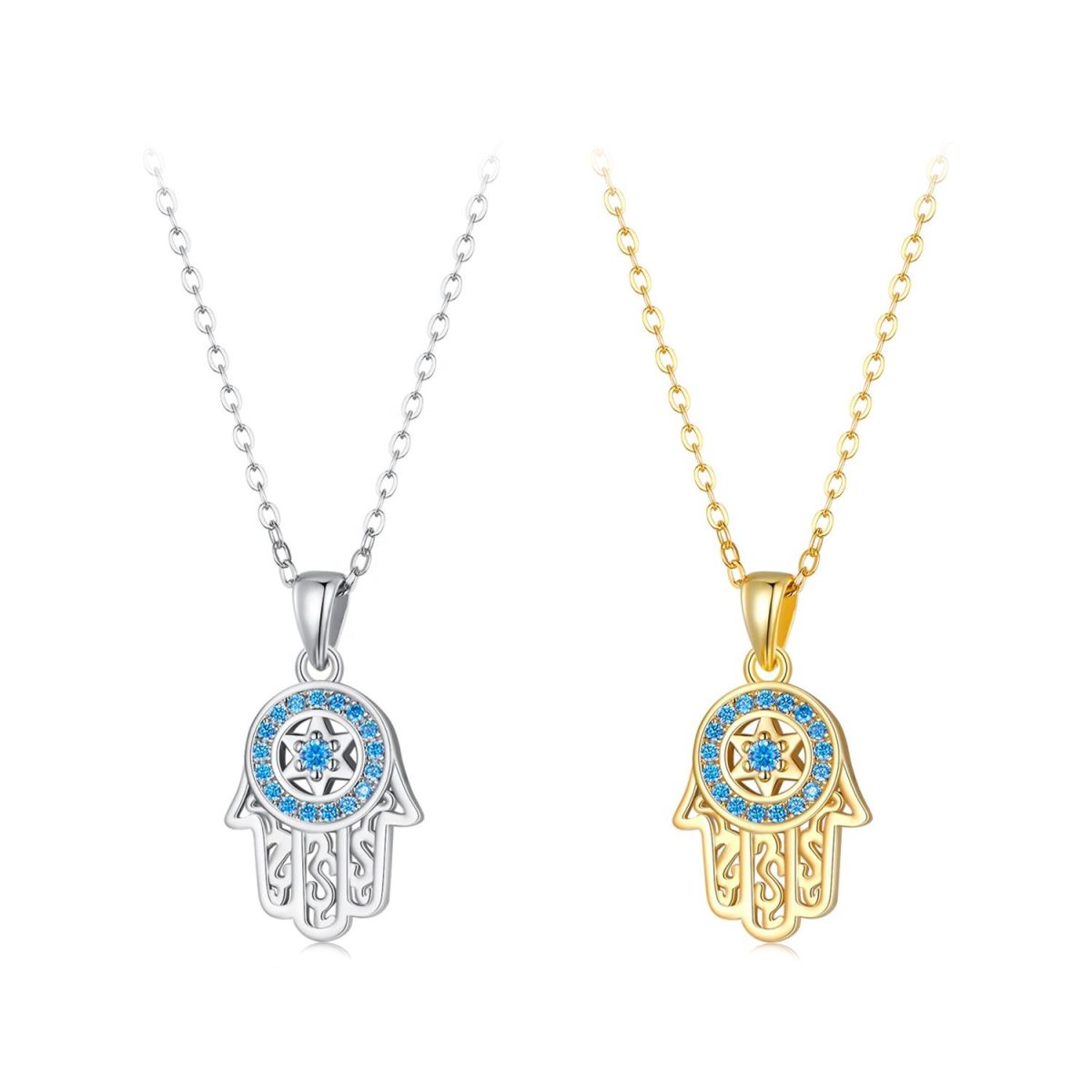 Hamsa Pendant & Necklace - Image 4