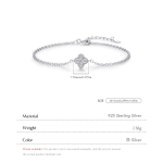 Blooming Grace Clover Adjustable Bracelet - Image 5