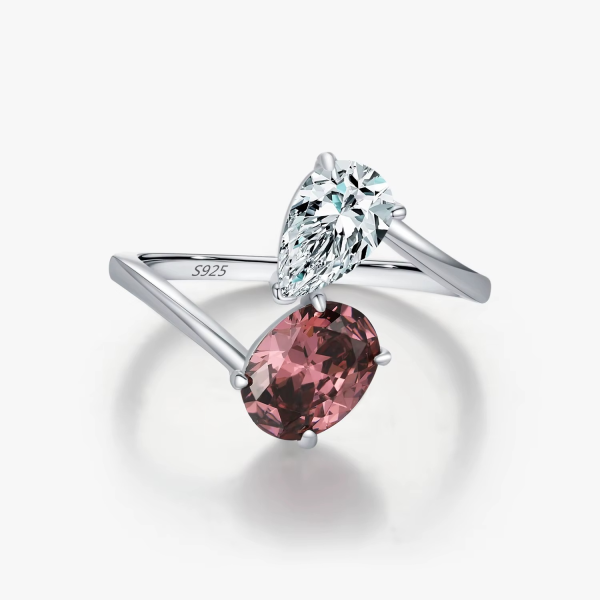 Dual Radiance Open Band Ring