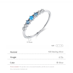 Blue Whisper Sparkle Pave Ring - Image 6