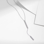 Minimalist Sparkle Y Necklace - Image 4