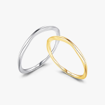 Ripple Wave Minimalist Band Ring