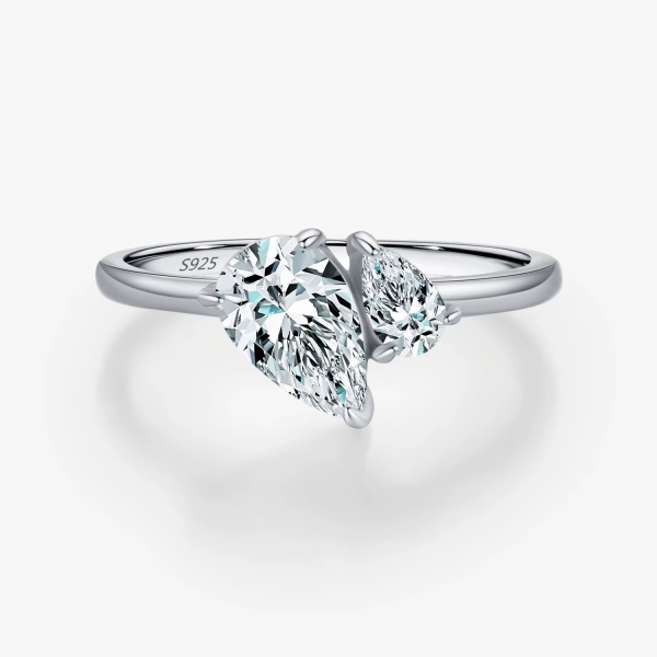 Tear of Light Dual Stone Ring