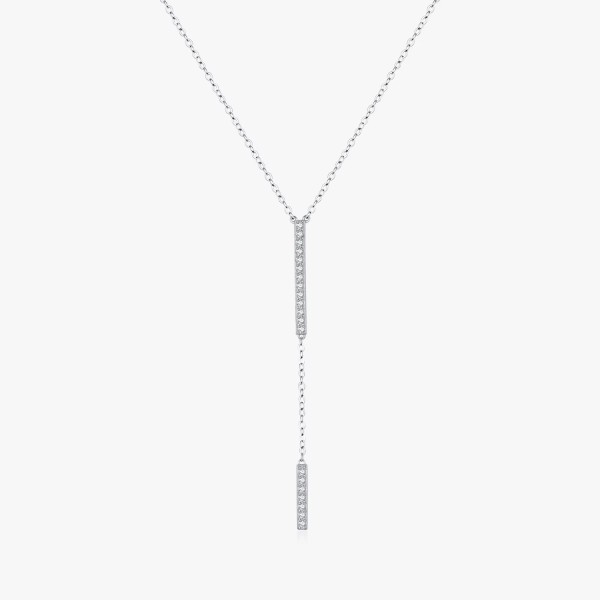 Minimalist Sparkle Y Necklace